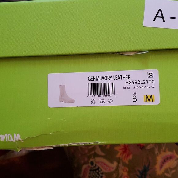 Sam Edelmon Woman GENIA IVORY BOOTS 8M - Picture 5 of 6